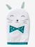 Pack of 3 Bath Gloves, Animals WHITE LIGHT SOLID WITH DESIGN - vertbaudet enfant 