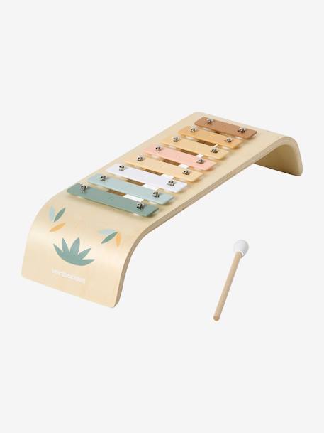 VERTBAUDET Set D'Éveil Musical Tanzanie En Bois FSC® - 4 Instruments En Bois Pour Bébé Dès 10 Mois
