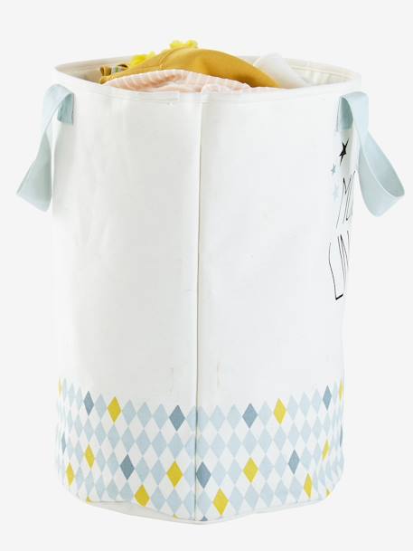 Children's Laundry Bag BEIGE LIGHT SOLID WITH DESIGN - vertbaudet enfant 