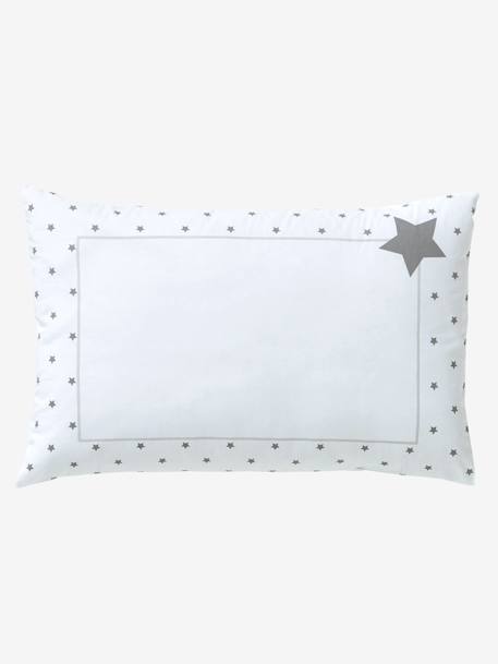 Taie D Oreiller Bebe Pluie D Etoiles Oeko Tex Blanc Etoiles Linge De Lit Deco