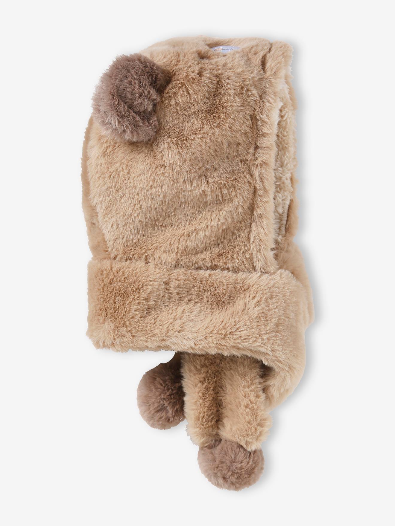 Bonnet à capuche Long ours en peluche, épais et chaud pour filles, écharpe  d'hiver pour bébé, chapeau pour garçons et filles – les meilleurs produits  dans la boutique en ligne Joom Geek