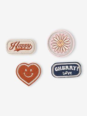 Girls-Accessories-Pack of 4 Iron-on Patches for Girls