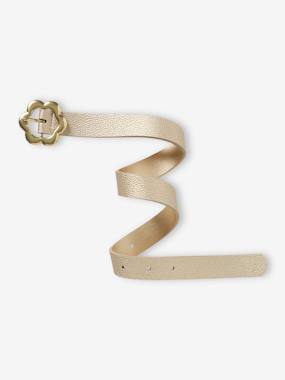 Fille-Accessoires-Ceinture dorée fleur fille