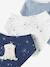 3 Bandana-Style Bibs in Cotton Gauze Brown+crystal blue+GREEN DARK ALL OVER PRINTED+Light Green+old rose+sage green+White/Print - vertbaudet enfant 