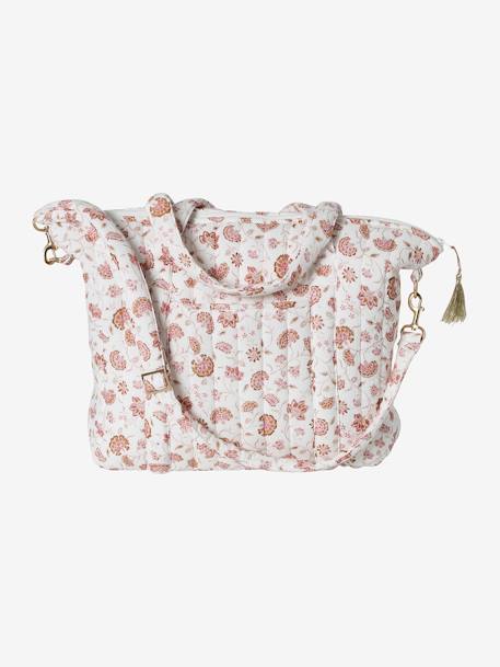 Sac à langer en gaze de coton Plume beige imprimé+blanc imprimé+bleu imprimé+écru+folk+IVOIRE IMPRIME+ivoire végétal - vertbaudet enfant 