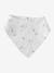3 Bandana-Style Bibs in Cotton Gauze Brown+crystal blue+GREEN DARK ALL OVER PRINTED+Light Green+old rose+sage green+White/Print - vertbaudet enfant 