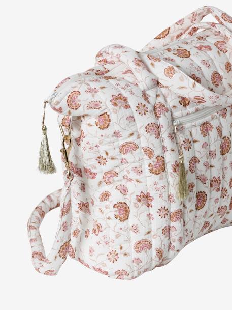 Sac à langer en gaze de coton Plume beige imprimé+blanc imprimé+bleu imprimé+écru+folk+IVOIRE IMPRIME+ivoire végétal - vertbaudet enfant 