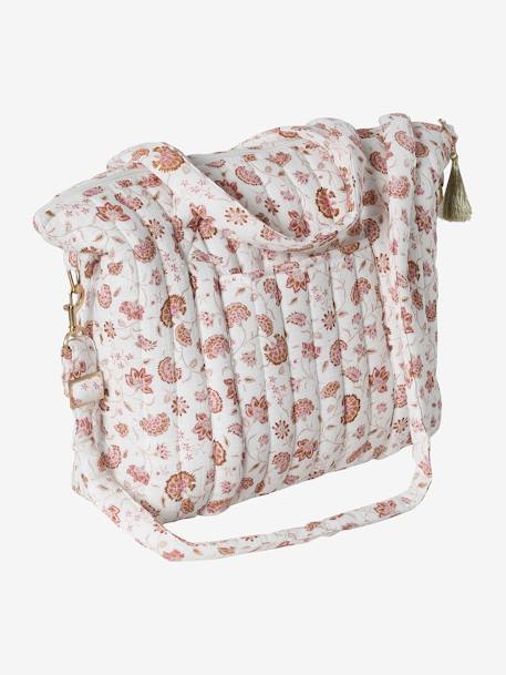 Sac à langer en gaze de coton Plume beige imprimé+blanc imprimé+bleu imprimé+écru+folk+IVOIRE IMPRIME+ivoire végétal - vertbaudet enfant 