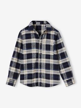 Boys-Shirts-Chequered Flannel Shirt for Boys