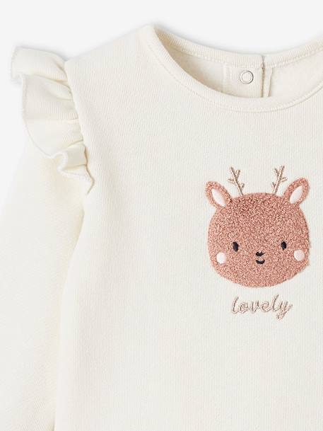 Sweatshirt & Trousers Combo for Babies 6308+ecru+marl beige+pale pink+rose - vertbaudet enfant 