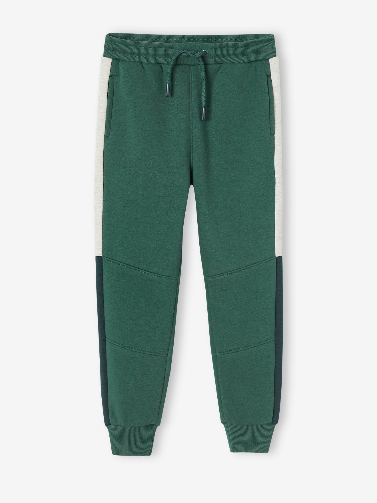 Boys green tracksuit bottoms on sale