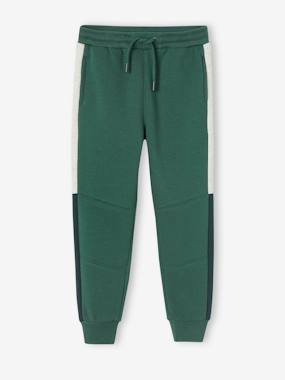 Boys-Joggers-Fleece Joggers with Two-Tone Side Stripes for Boys