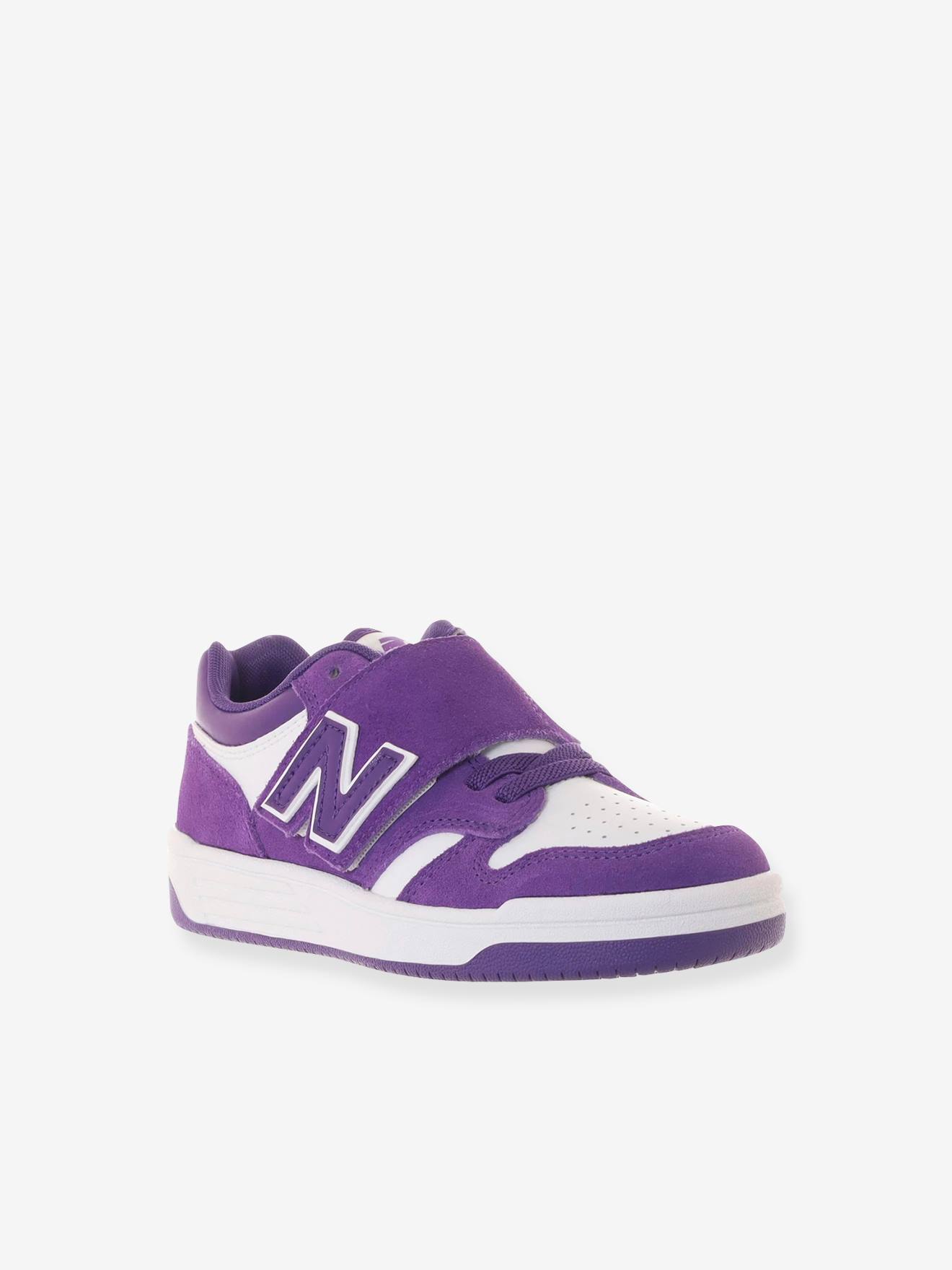 Laces Hook Loop Trainers for Children PHB480WD by NEW BALANCE violet