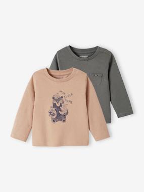 Baby-Pack of 2 Long Sleeve Basics Tops for Babies