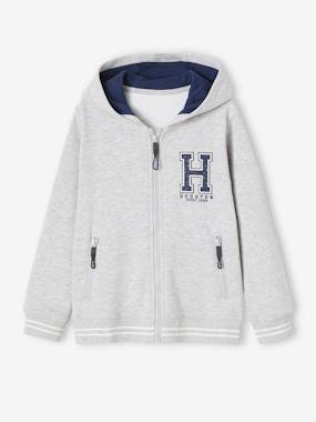 Boys-Zipped Sports Jacket with Hood for Boys