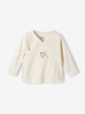 Baby-T-shirts & Roll Neck T-Shirts-T-shirts-Interlock Cardigan for Newborn Babies, BASICS