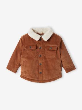 Bébé-Manteau, combipilote, nid d'ange-Veste en velours côtelé Bébé doublée fausse fourrure