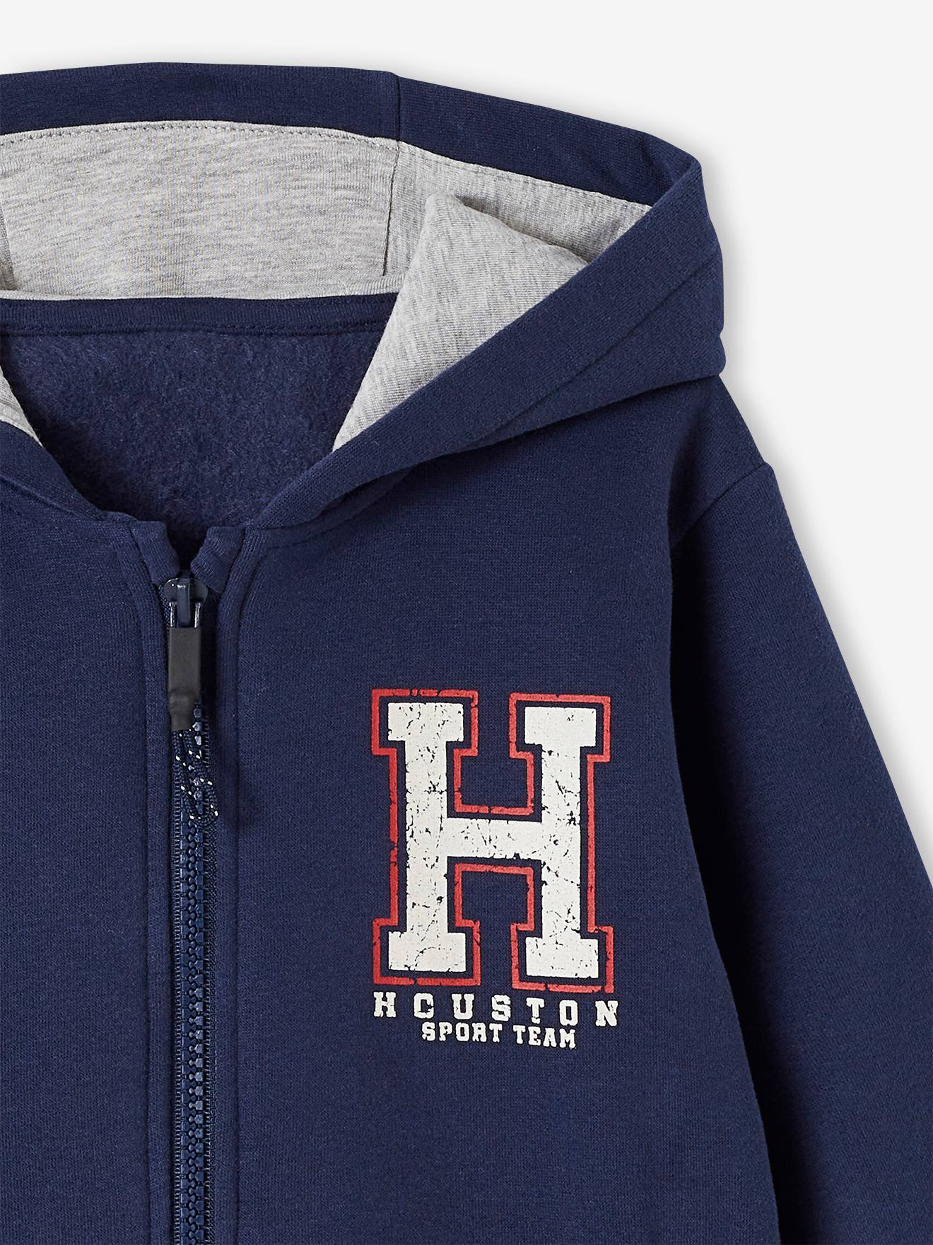 Sweat Zippé à Capuche Sport Garçon Vertbaudet - Lichen 12 Ans