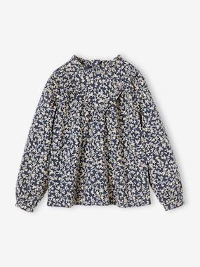 -Blouse victorienne motifs fleurs fille