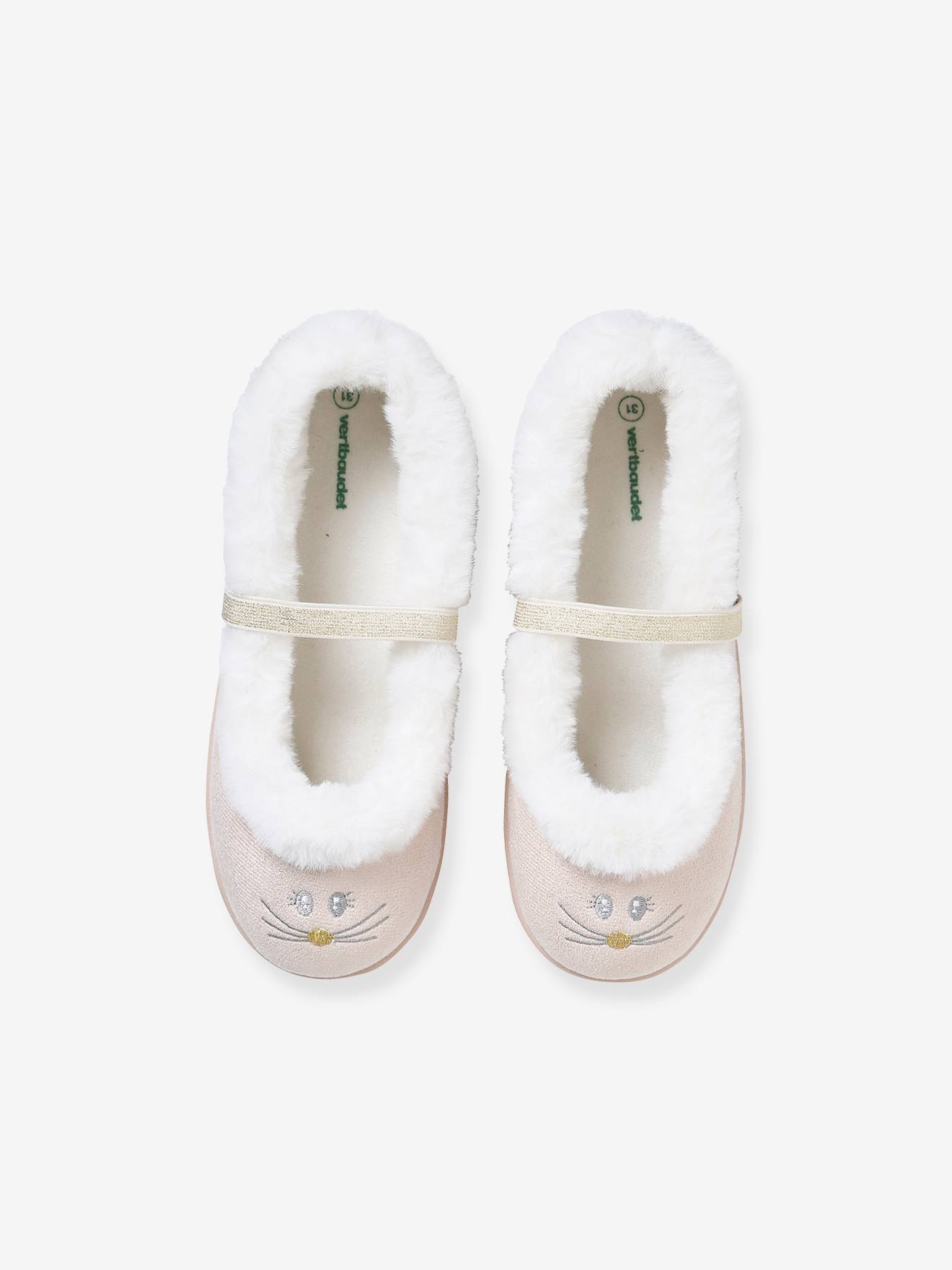 freshfeet faux fur ballerina slippers