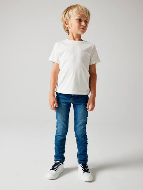 Jean slim MorphologiK FIN 'waterless' garçon DENIM BRUT+denim gris+DENIM GRIS FONCE+double stone+STONE - vertbaudet enfant 