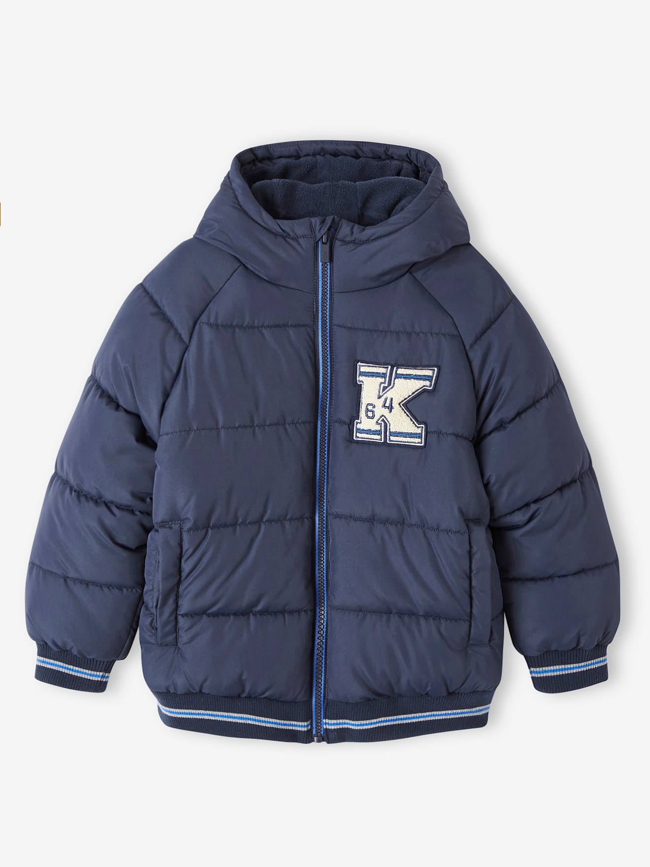 Doudoune Ski Garçon Vertbaudet - Capuche, Doublure Sherpa, 2 Poches Zippées - Chaud Grand Froid - Polyester Recyclé