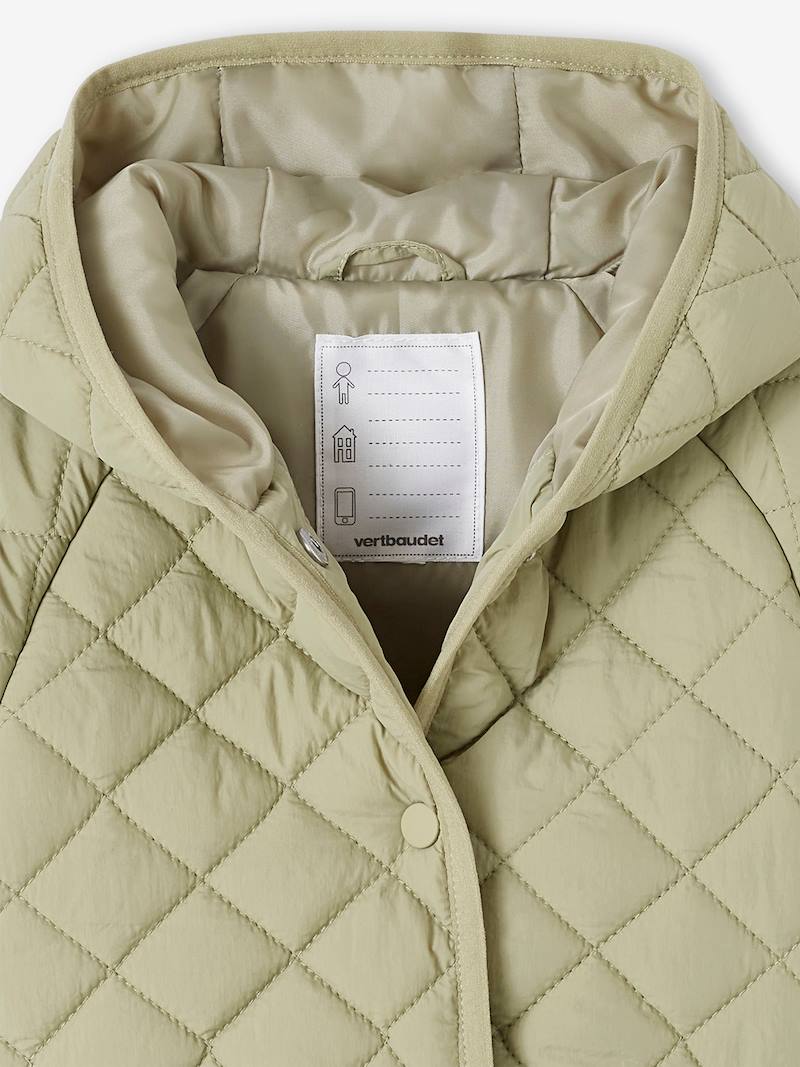 Padded Jacket with Hood, for Babies ecru, Baby