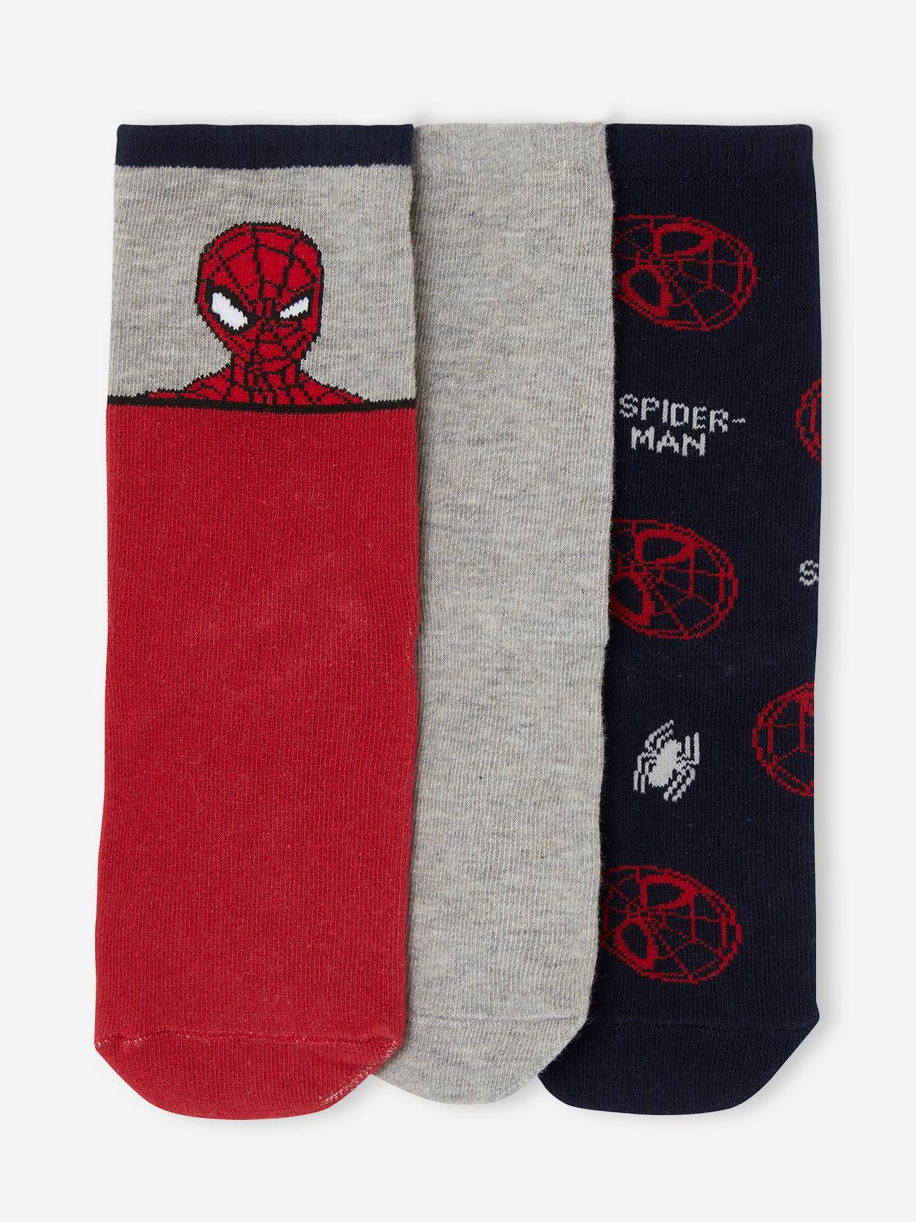 Pack of 3 Pairs of Marvel® Spider-Man Socks - red, Boys