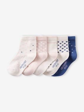 Baby-Socks & Tights-Pack of 5 Pairs of Fancy Socks for Baby Girls