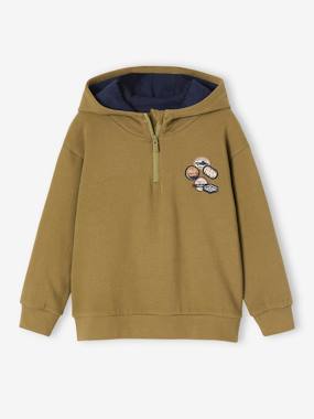 Boys-Cardigans, Jumpers & Sweatshirts-Sweatshirts & Hoodies-Hoodie with Animation Badges for Boys