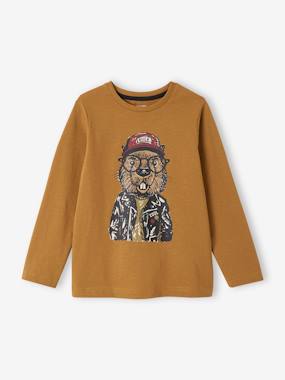 Boys-Tops-Fun Top with Sketch-Like Animal Motif for Boys