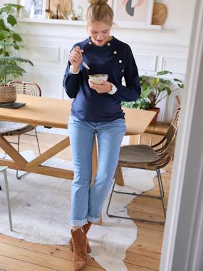 Maternity-Nursing Clothes-Fleece Sweatshirt, Maternity & Nursing Special