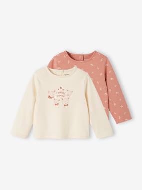 Baby-Pack of 2 Long Sleeve Tops for Babies, Basics