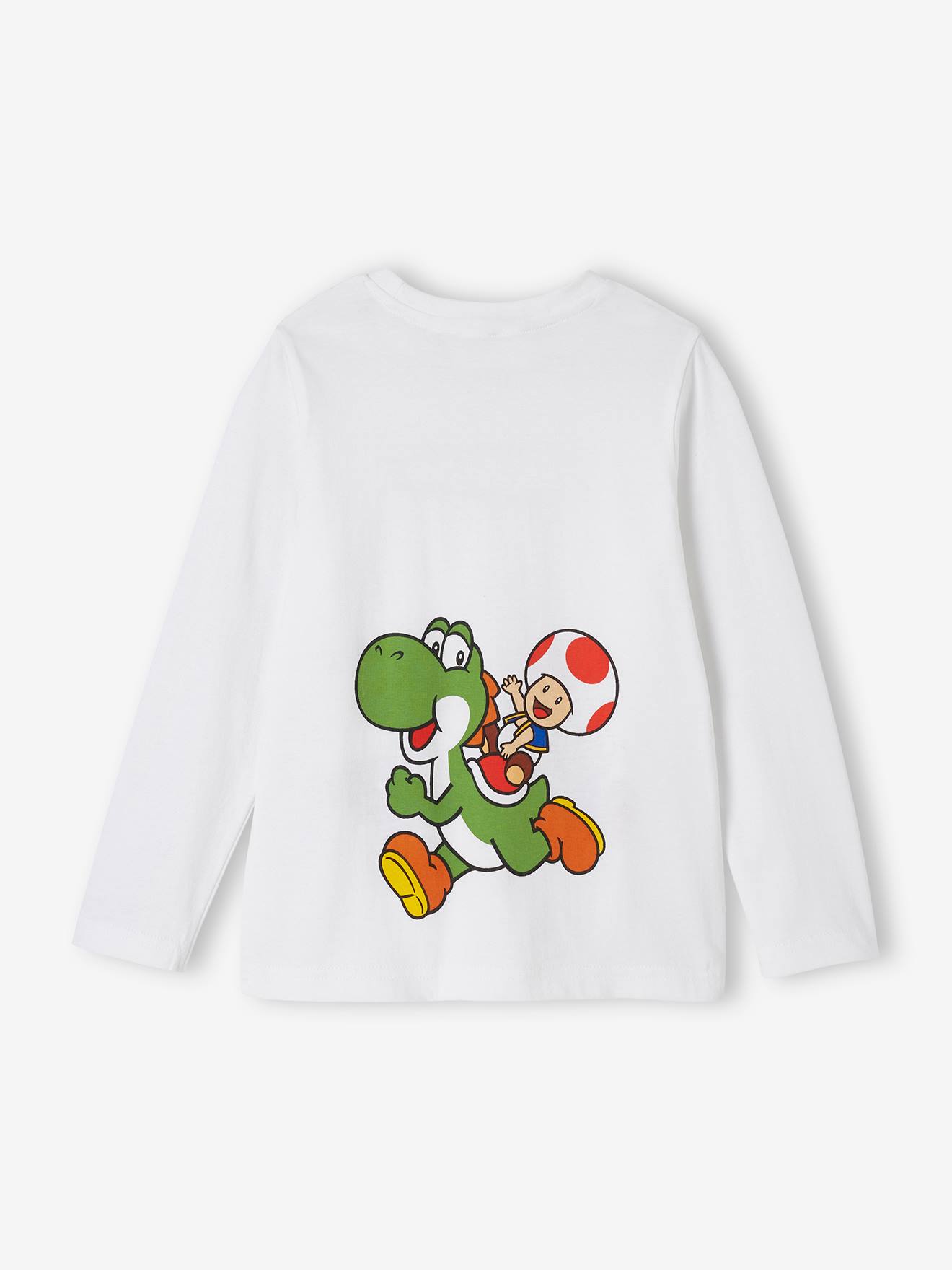 Long Sleeve Mario Luigi Top for Boys white Boys