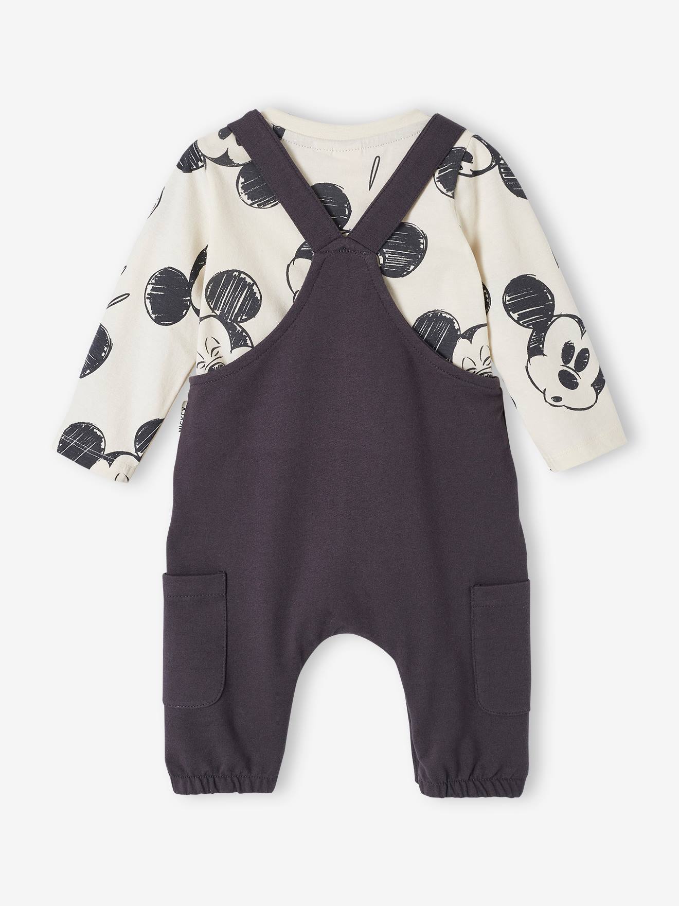 Ensemble Disney® bébé T-shirt coton + salopette - denim gris, Bébé