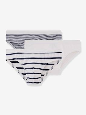 Boys-Underwear-Pack of 3 Briefs by Petit Bateau