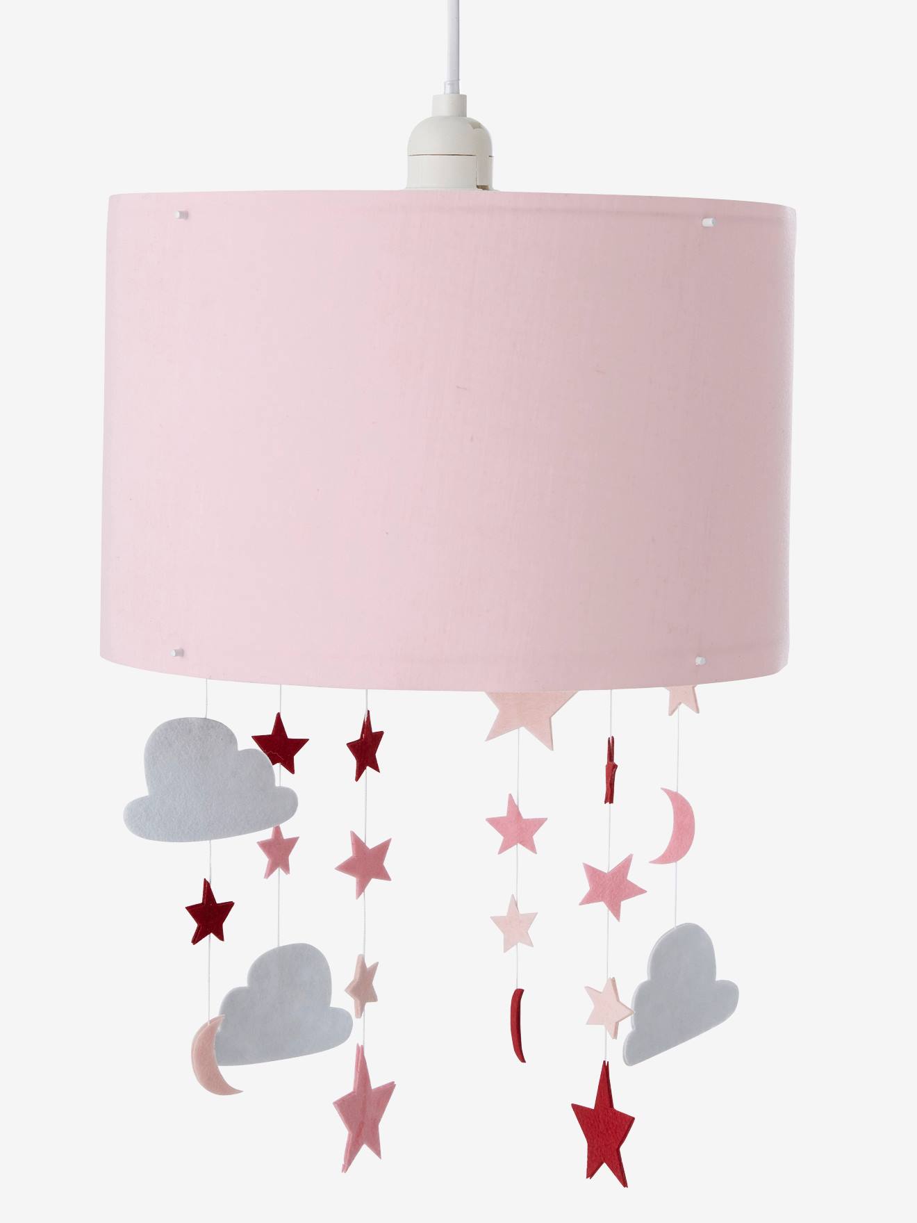 Lampe en papier pour chambre denfant Suspension avec suspension Abat-jour avec motif fleurs