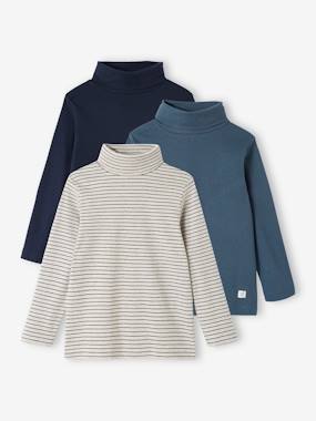 -Pack of 3 High Neck Tops for Boys