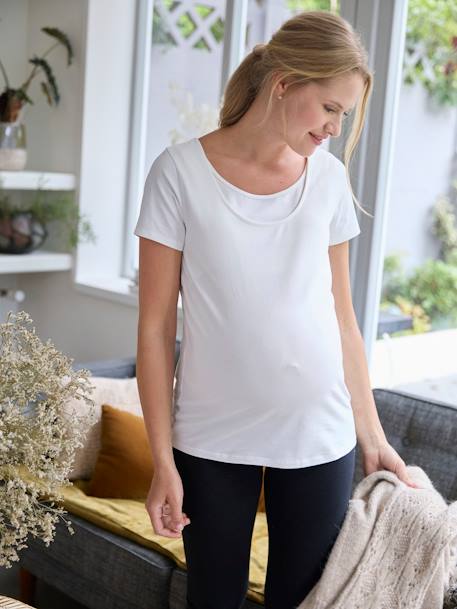 Kit 3 T-shirts spécial grossesse et allaitement noir - vertbaudet enfant 
