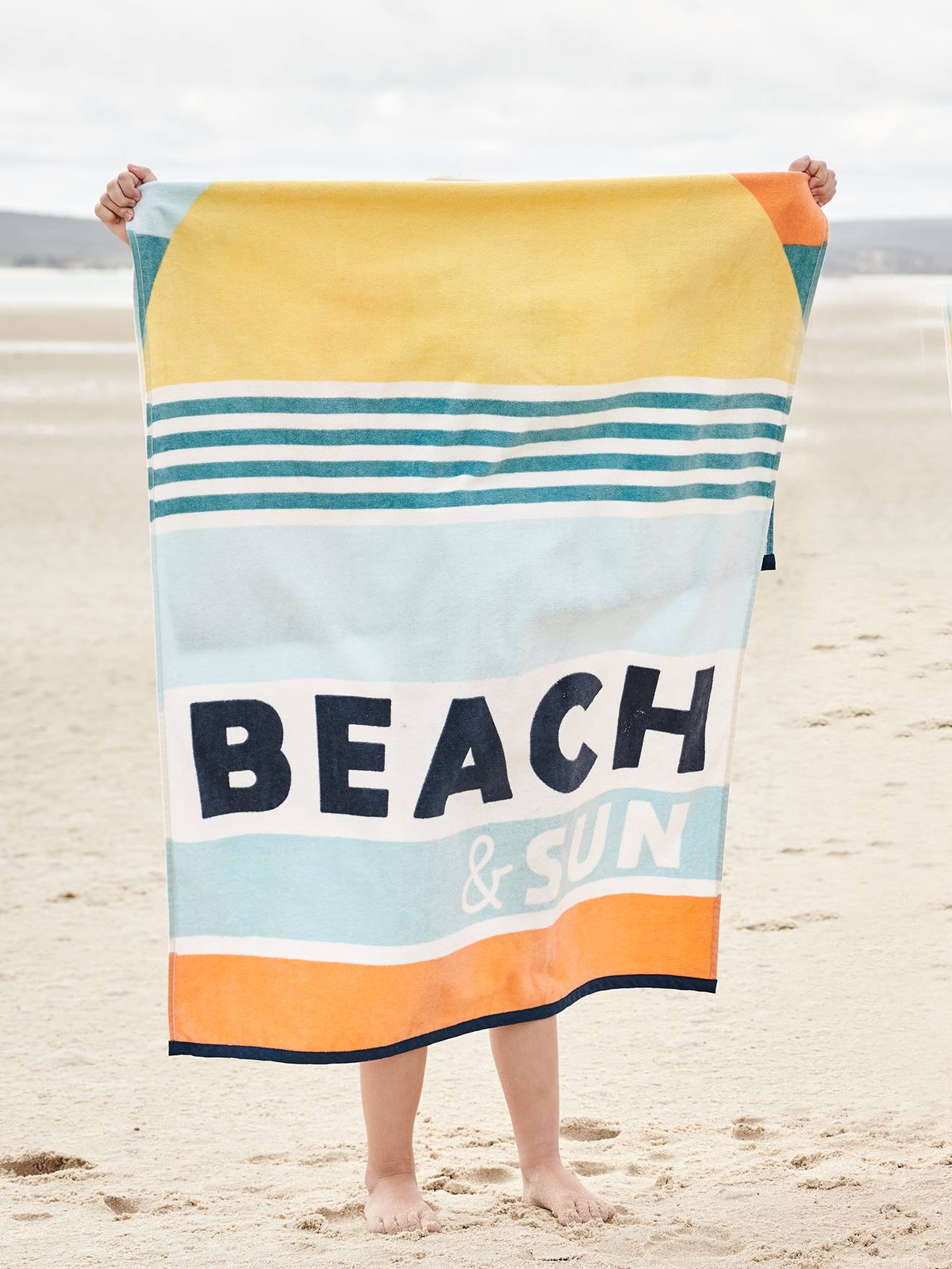 Serviette de plage / de bain BEACH & SUN - multicolore, Linge de lit & Déco