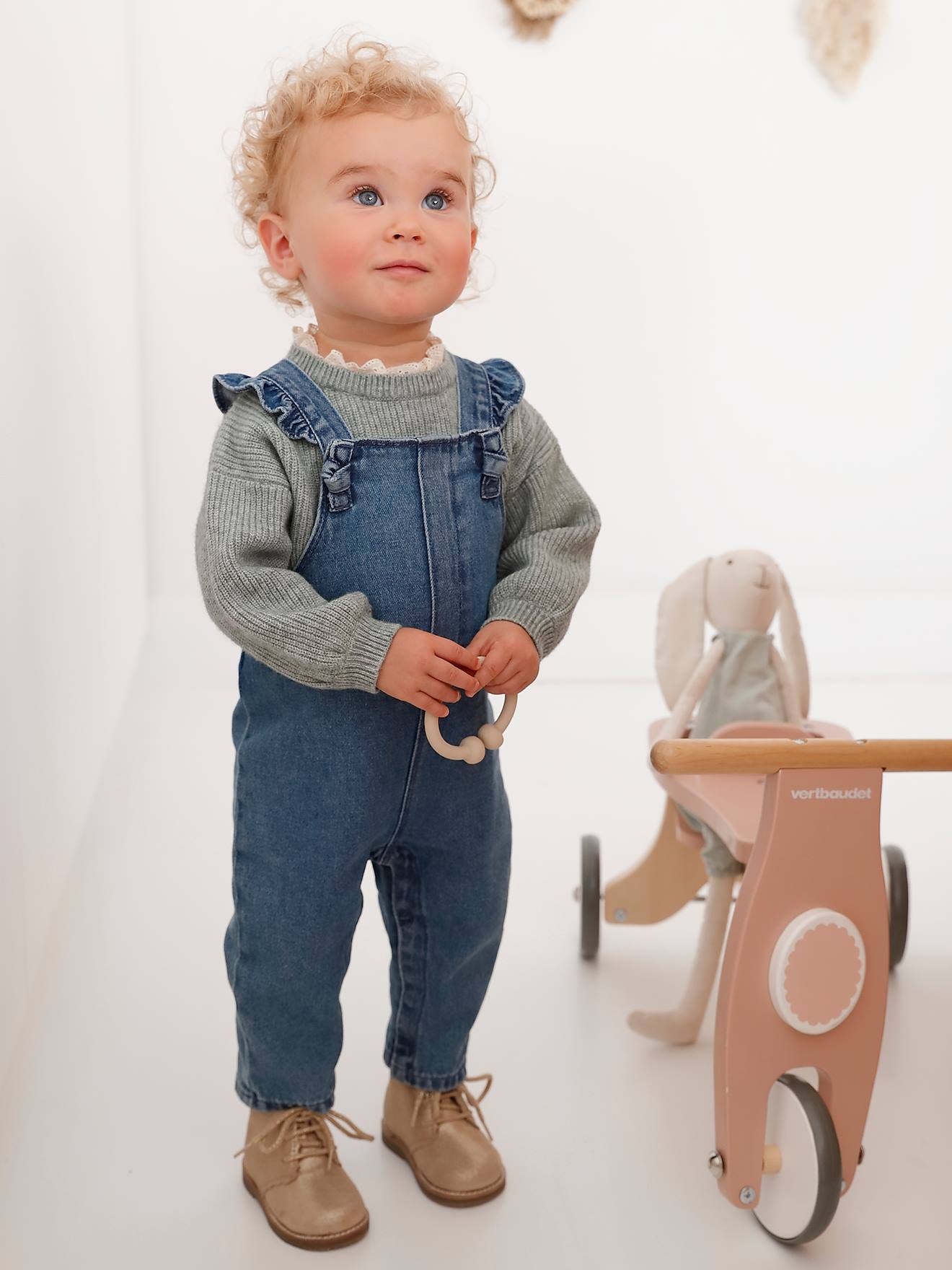 Baby denim dungarees hotsell