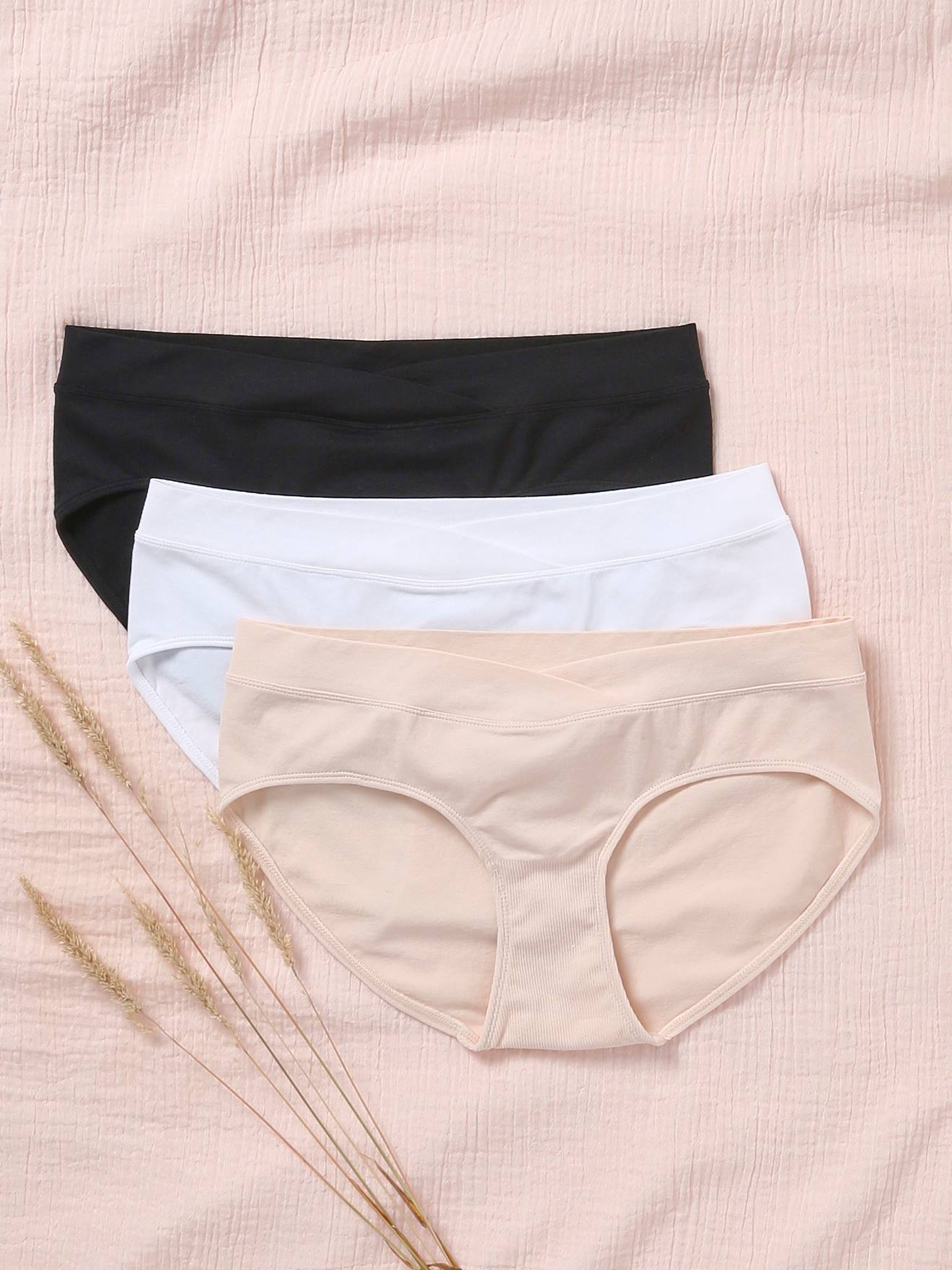 Lot De 3 Shorties Grossesse Vertbaudet - Microfibre Sans Coutures Noir/Gris/Blanc