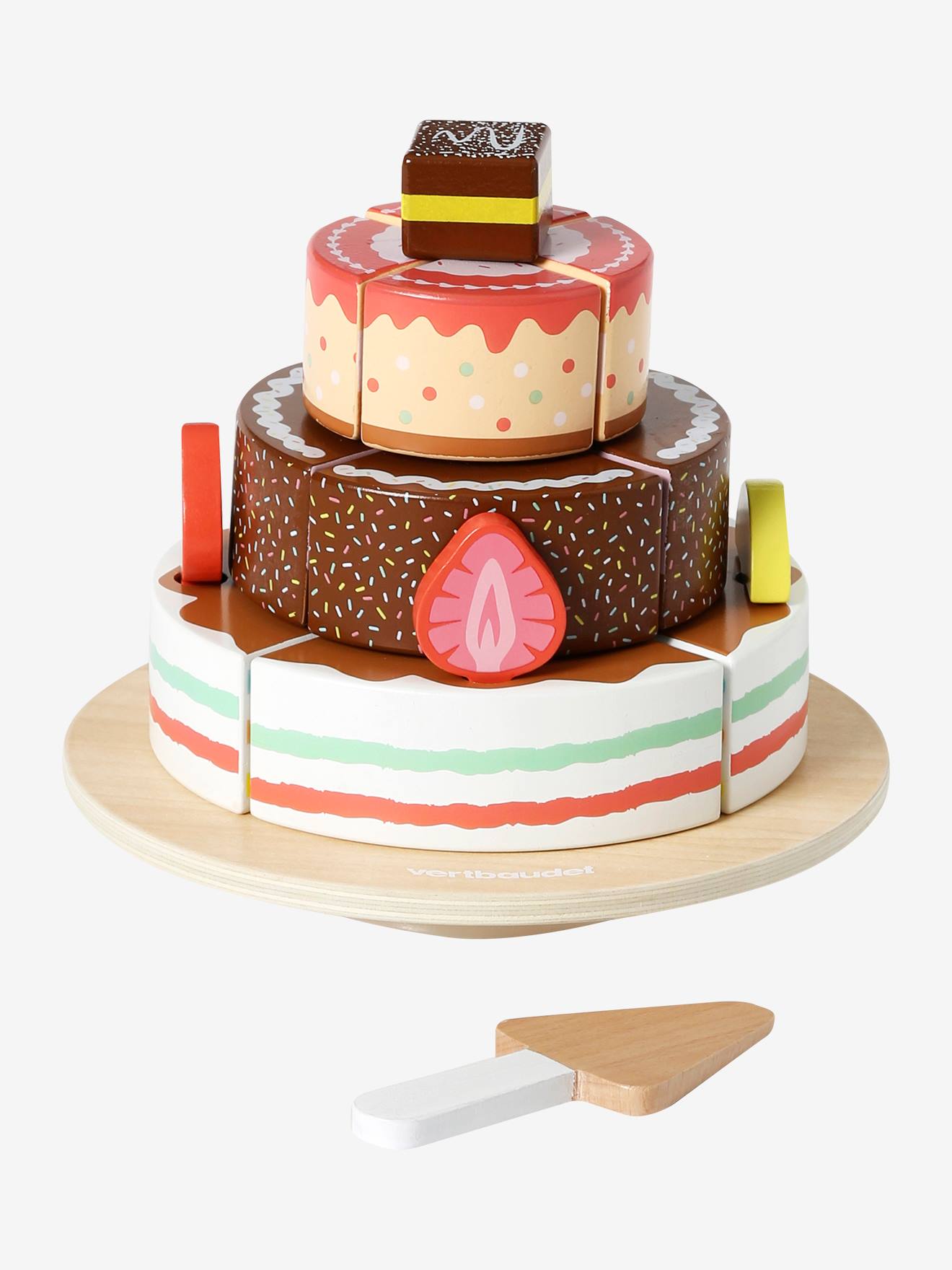 Gâteau d'anniversaire en bois (14 pièces) - N/A - Kiabi - 26.90€
