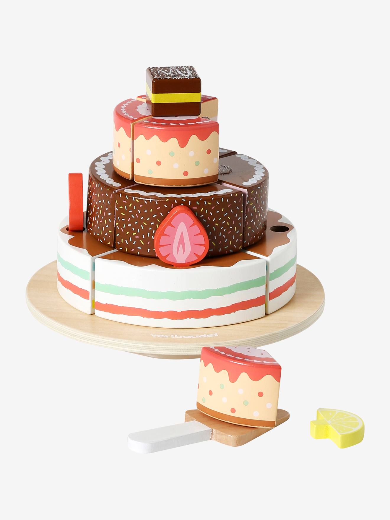 Gâteau d'anniversaire en bois Chocolat - Le Toy Van