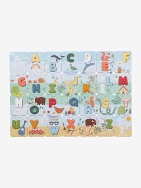 Jouet-Puzzle abécédaire 2 en 1 en carton et bois FSC®