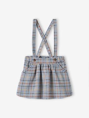 Baby-Chequered Skirt with Straps, for Babies
