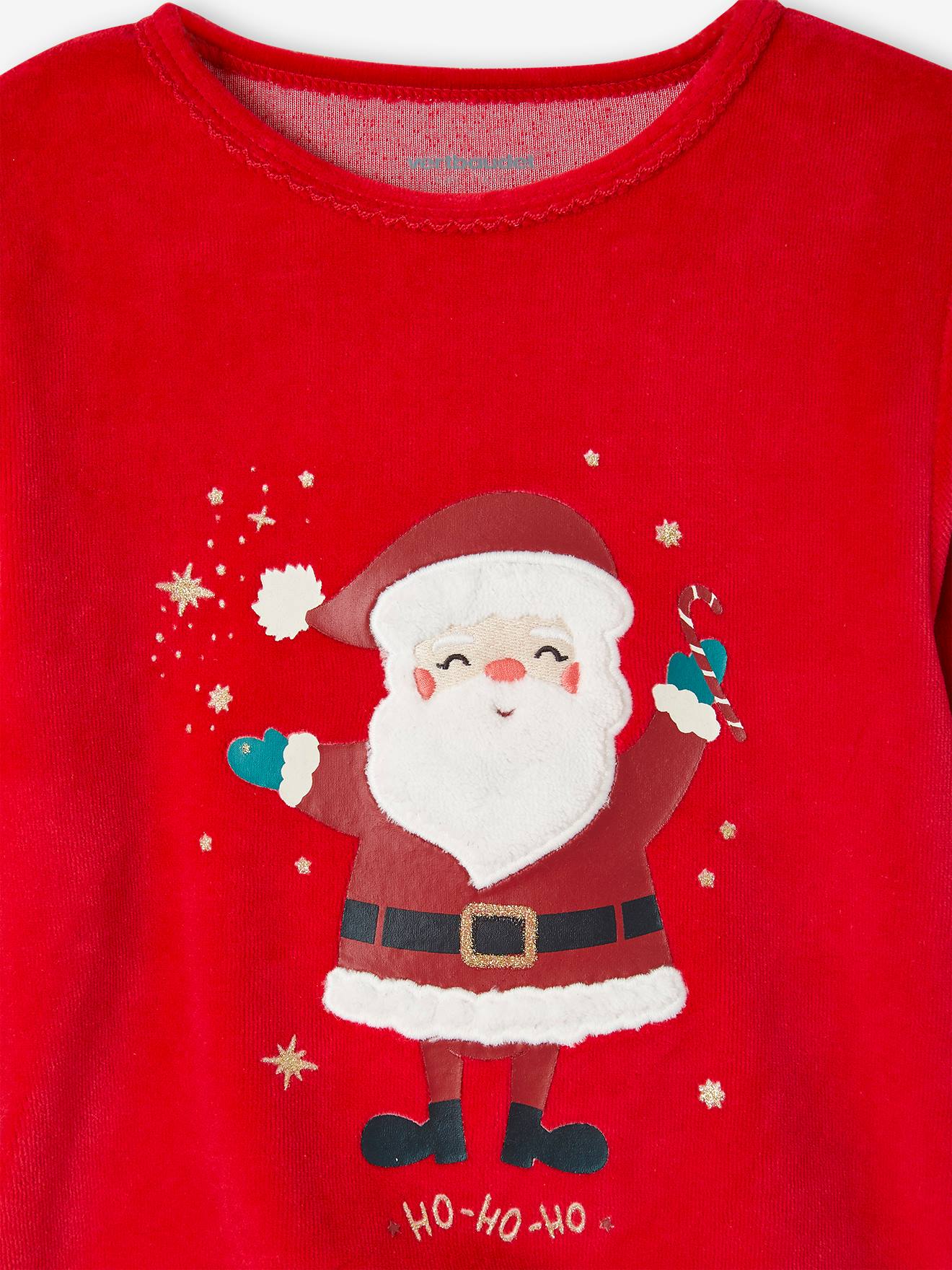 Pyjama De Noël Enfant 2 Pièces - Coton Doux, Motifs Festifs, Manches Longues, Tailles 2 à 13 Ans