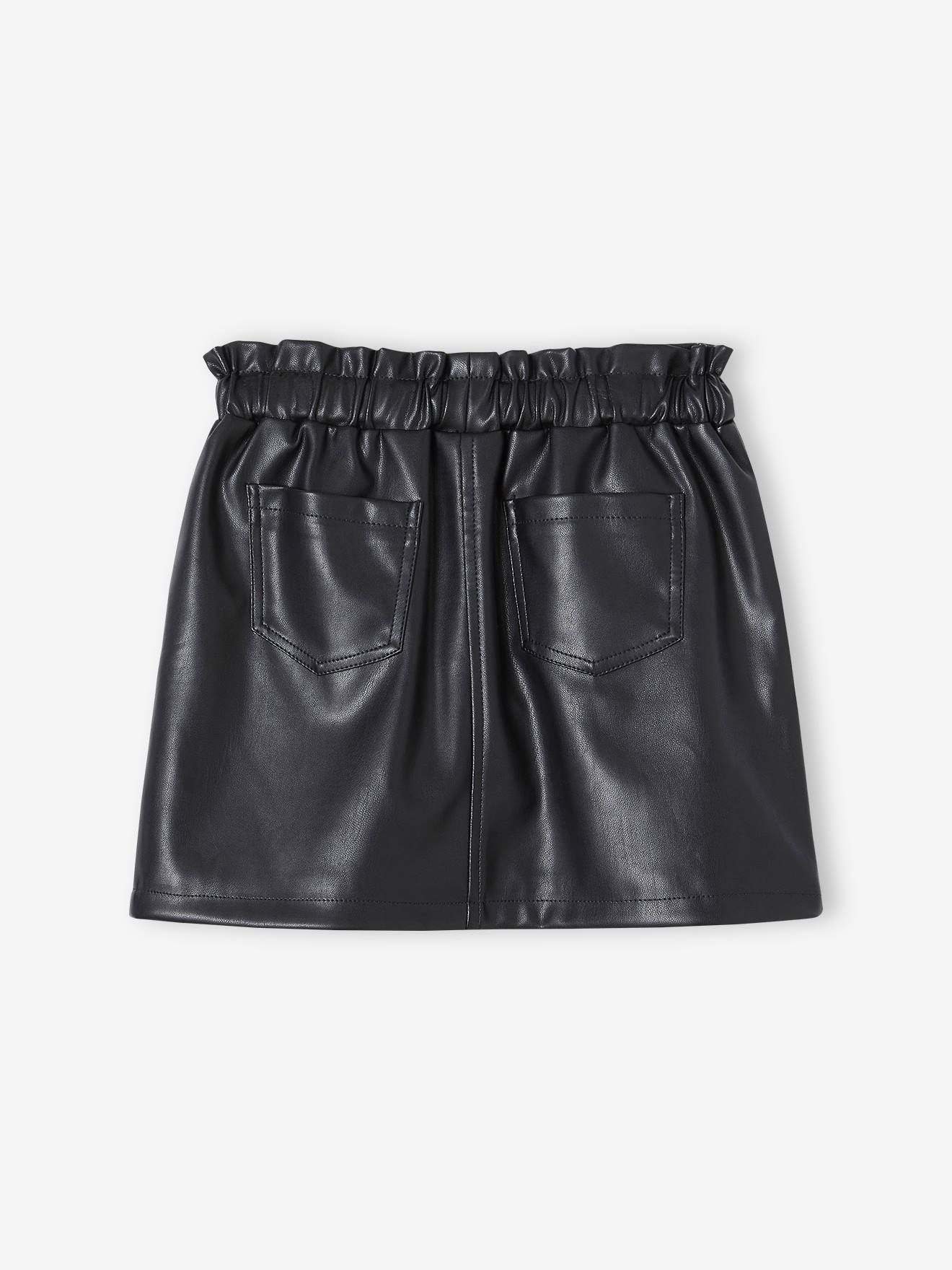 Leather skirt shop elastic waist