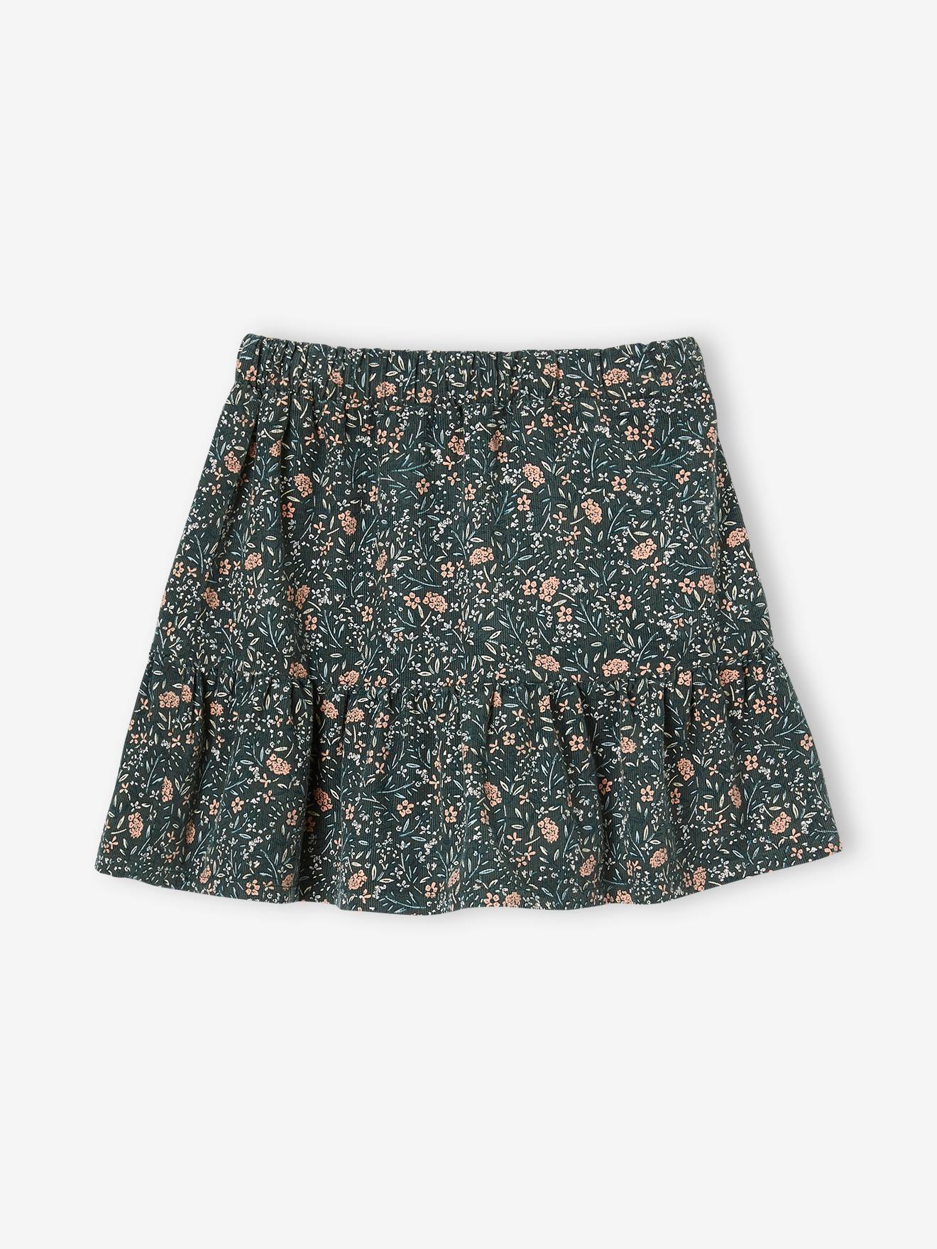 ワンピース vintage oshkosh Flower corduroy skirt ワンピース