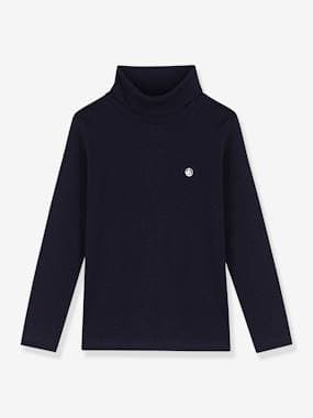 Boys-Polo Neck Top in Organic Cotton, PETIT BATEAU